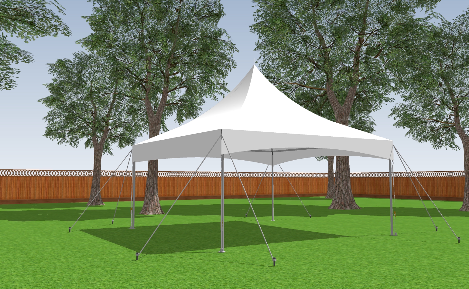 15x15 frame tent